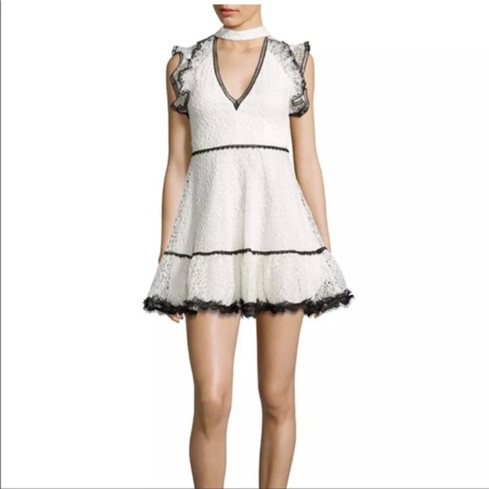 NWT Alexis Lily Lace Choker Mini Dress Size Small